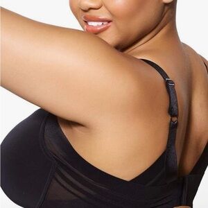 Paramour (by Felina) Black Side Smoothing T-Shirt Bra, size 36DDD